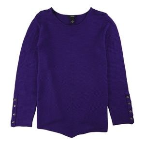 Macy's Alfani purple swing knit sweater size XS